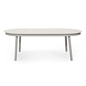 Tavolo da giardino allungabile Marinelli 230-300 cm, in alluminio, beige chiaro, lectus