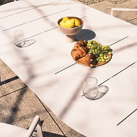 Tavolo da giardino allungabile Marinelli II 230-300 cm, in alluminio, beige chiaro