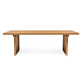 Tavolo da giardino Familis II 240 cm, legno di eucalipto FSC, aspetto teak