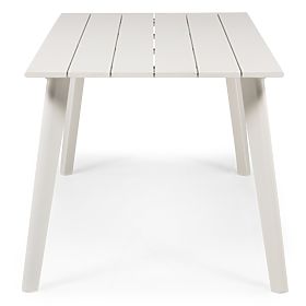 Tavolo da giardino Piretto 180 cm, alluminio, bianco
