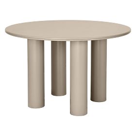 Tavolo da pranzo Kairo 120 cm, rotondo, beige scuro