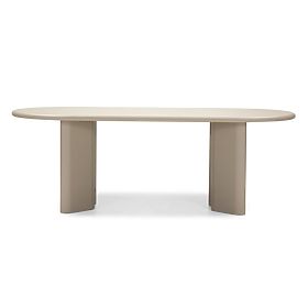 Tavolo da pranzo Lima 220 cm, beige scuro, ovale, lectus