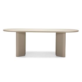 Tavolo da pranzo Lima 220 cm, beige scuro, ovale