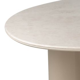 Tavolo da pranzo Rio 160 cm, beige chiaro/marmo