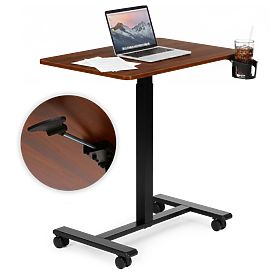 Tavolo mobile regolabile 70x48 cm tavolino per laptop altezza regolabile 71,5-112 cm ModernHome, MODERNHOME