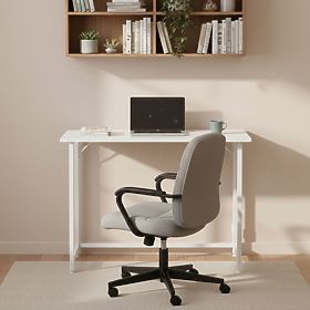 Tavolo pieghevole per computer 80x45 cm tavolino per laptop bianco ModernHome, MODERNHOME