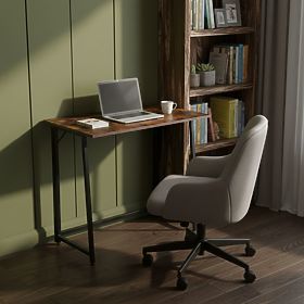 Tavolo pieghevole per computer 80x45 cm tavolino per laptop loft noce antico ModernHome, MODERNHOME