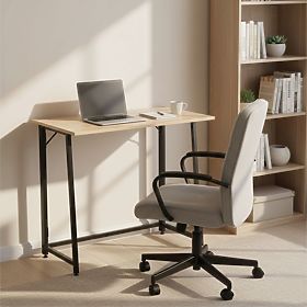 Tavolo pieghevole per computer 80x45 cm tavolino per laptop loft rovere chiaro ModernHome, MODERNHOME