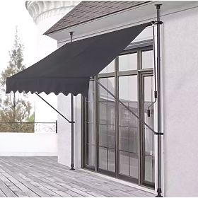 Tenda da balcone con altezza regolabile, impermeabile con manovella manuale, MultiGarden