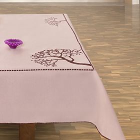 Tovaglia OLD COLLECTIONS colore beige motivo vegetale ricamato 30x45 decor tephani