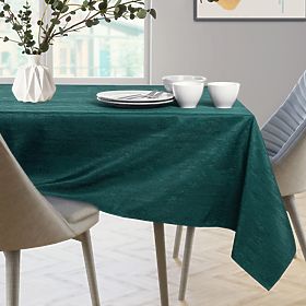 Tovaglia VESTA colore verde bottiglia con motivo moderno in rilievo 30x140 ameliahome