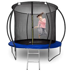 Trampolino con rete di protezione e scala HENZEN 305 cm blu FT10