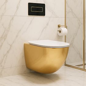 WC sospeso Rea Carlo Mini Tornado NF Oro Bianco