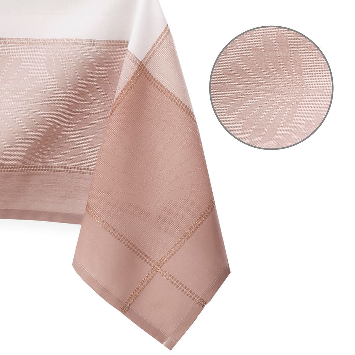 Tovaglia LILLE colore rosa motivo classico liscio 130x160 ameliahome