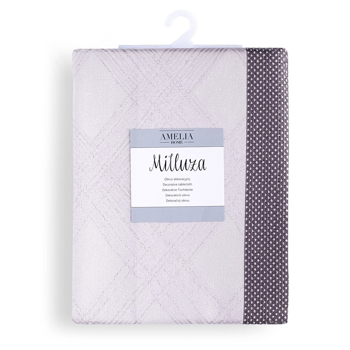 Tovaglia MILLUZA colore crema metallizzato motivo classico 30x120 ameliahome