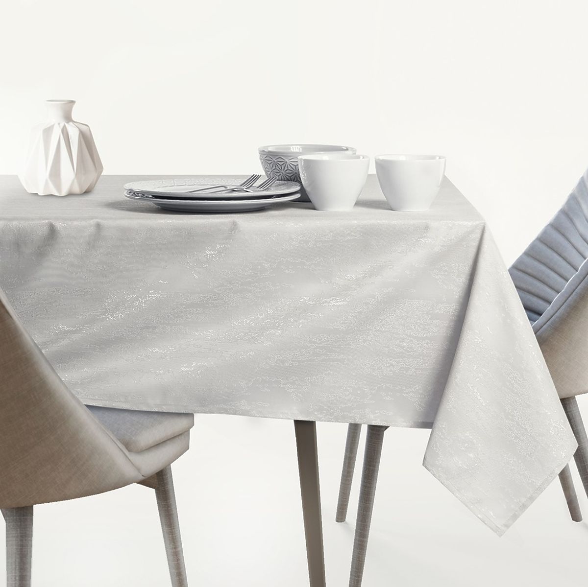 Tovaglia VESTA colore crema motivo moderno in rilievo 30x140 ameliahome