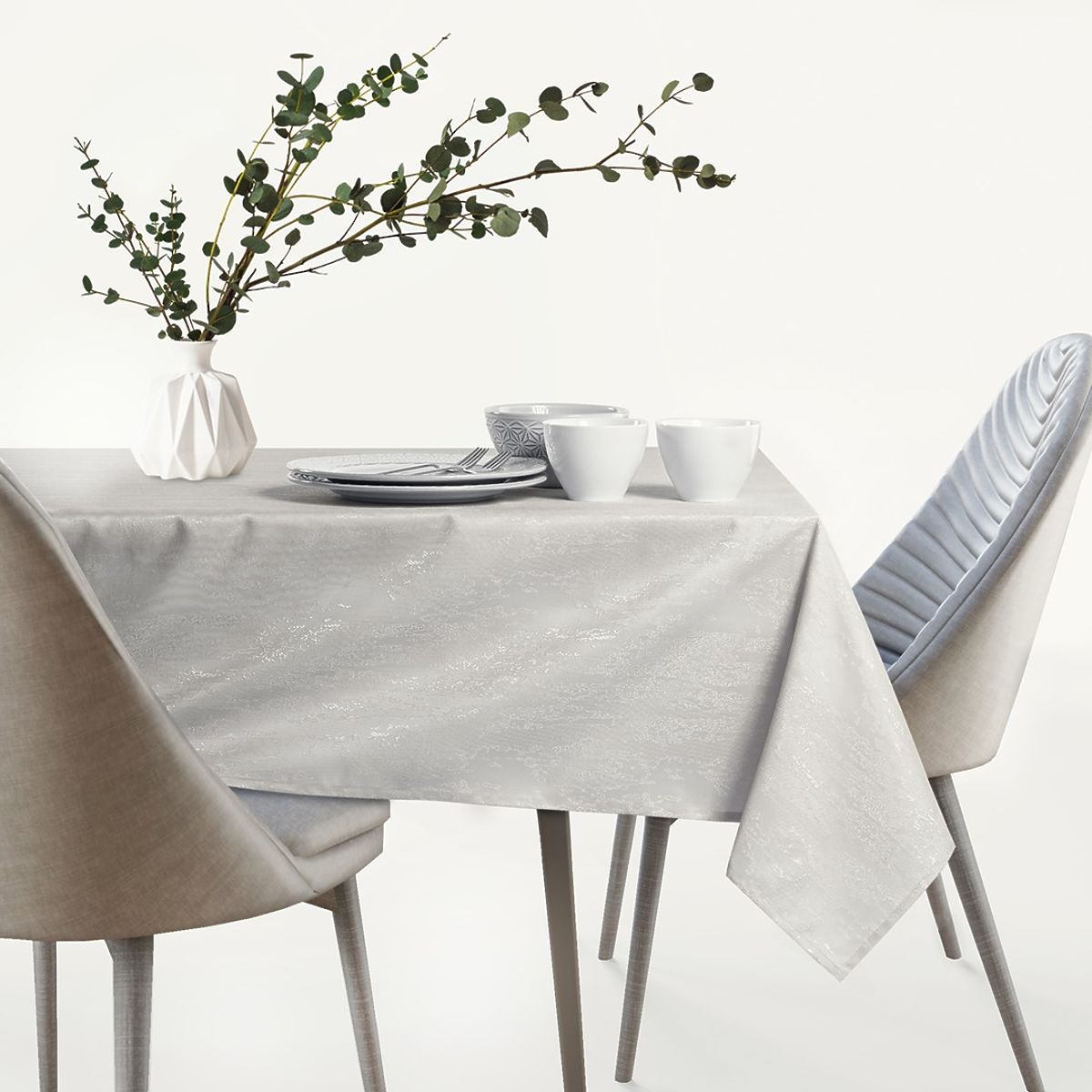 Tovaglia VESTA colore crema motivo moderno in rilievo 30x140 ameliahome