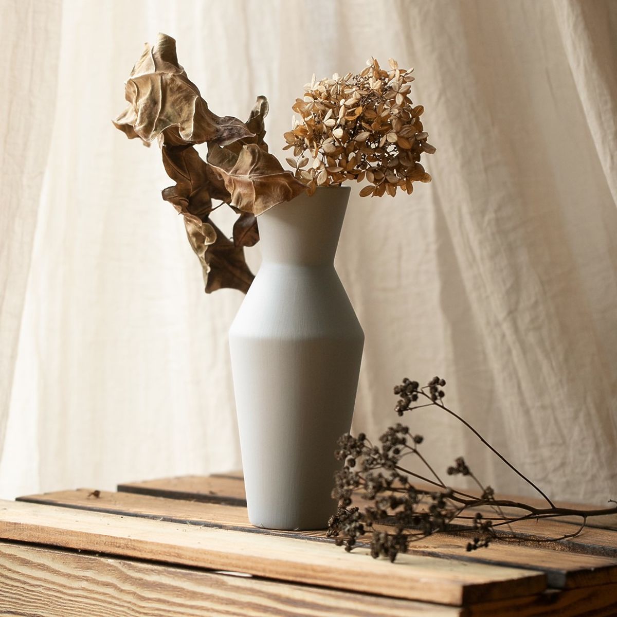 Vaso GIARA colore grigio stile boho per interni ameliahome
